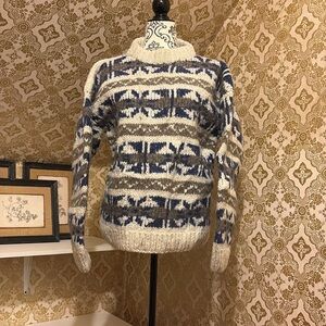 Vintage 100% wool chunky knit sweater